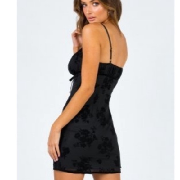 open lace back dress Karreey Mini Dress Black main image 0